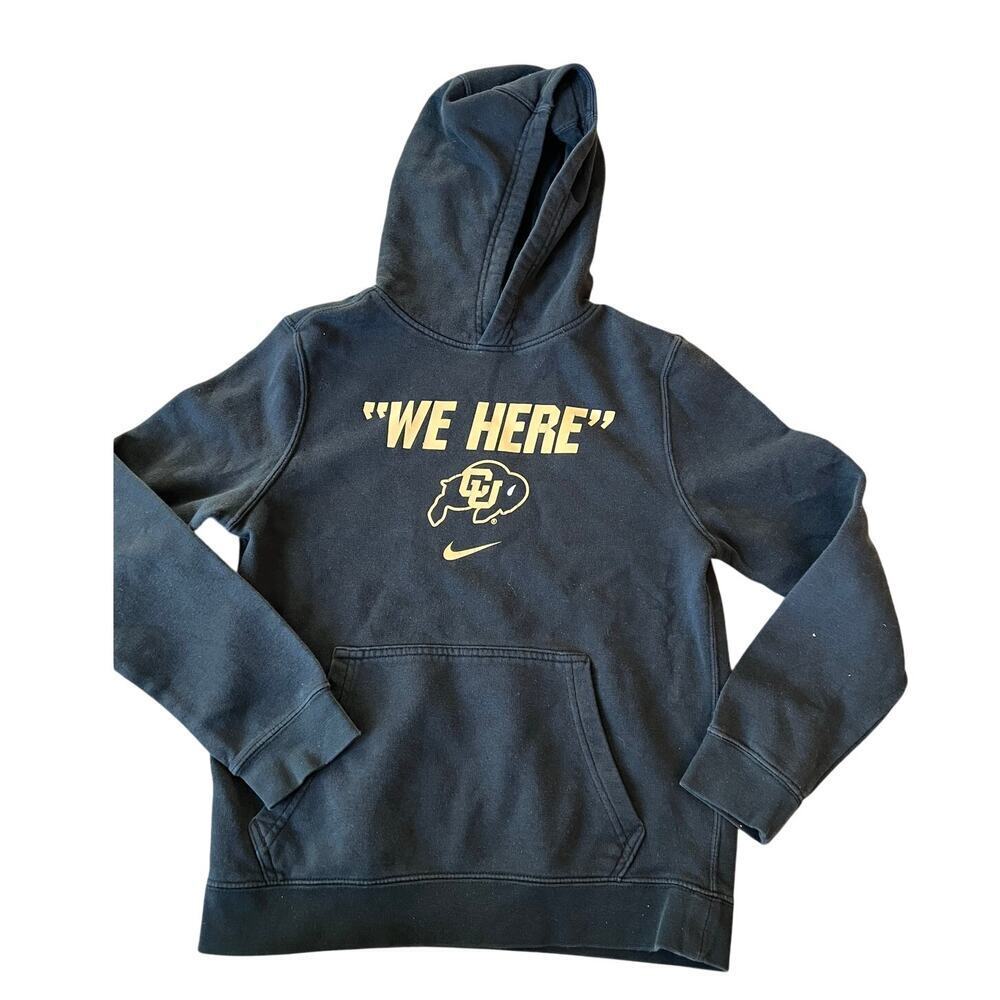 Kids CU Buffalo Hoodie, Nike, Black, Large, Prime, Colorado, Buffs, Football